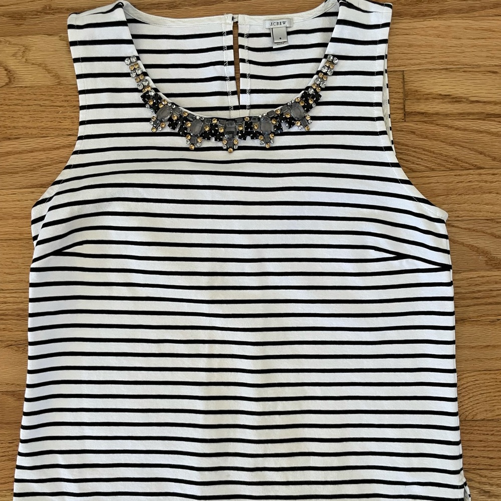 J Crew tank with bead detail